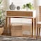 Baxton Studio Odile Mid-Century Modern Honey Brown Finished Bayur Wood Console Table with Fluted-designed Drawer 227-12894-ZORO - alternate 2